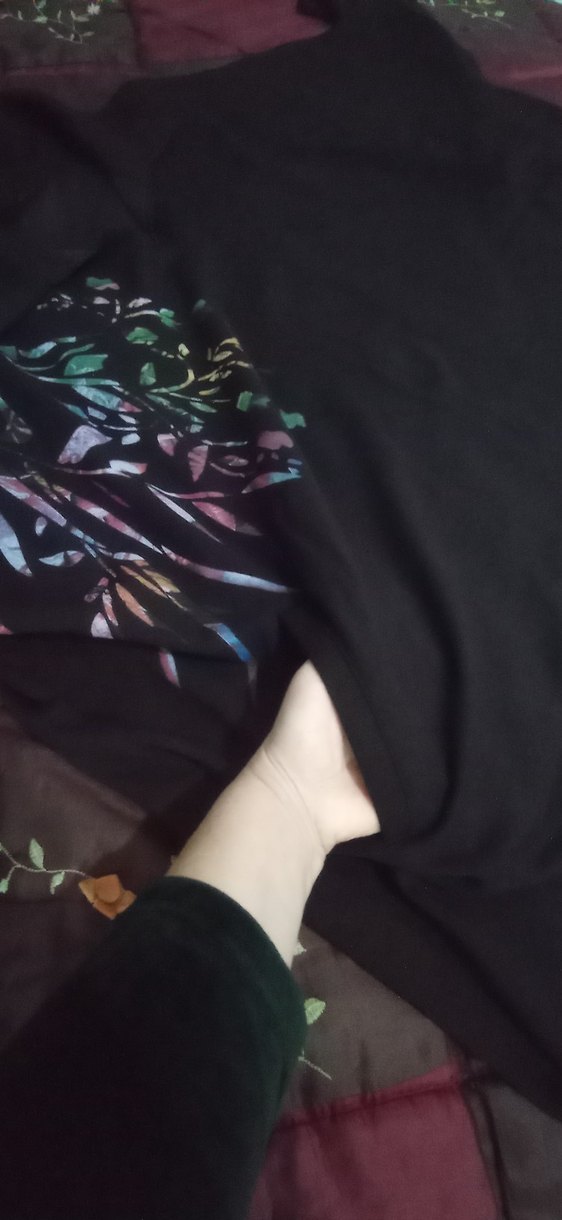 Desenli Siyah Deri Kemerli Uzun Elbise - Görsel 3