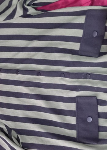 Düğmeli Yeşil Kadın Hırka - Görsel 5