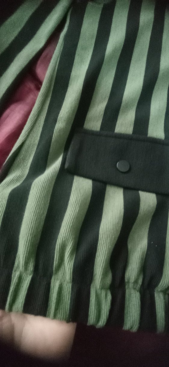 Düğmeli Yeşil Kadın Hırka - Görsel 4