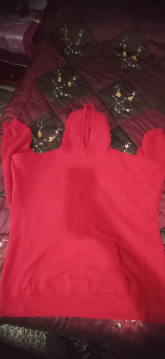Bordo Kapüşonlu Fermuarlı Kadın Sweatshirt - Görsel 2