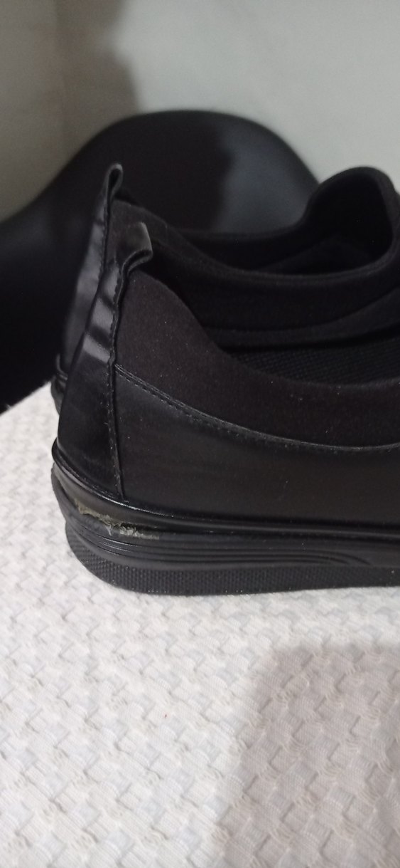 ayakkabı Düğmeli Siyah Kadın Günlük Dolgu Topuk Ayakkabı - Görsel 4