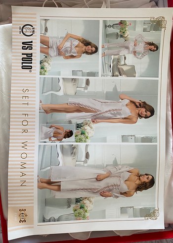 Kadın saten gecelik seti çeyizlik - Görsel 4