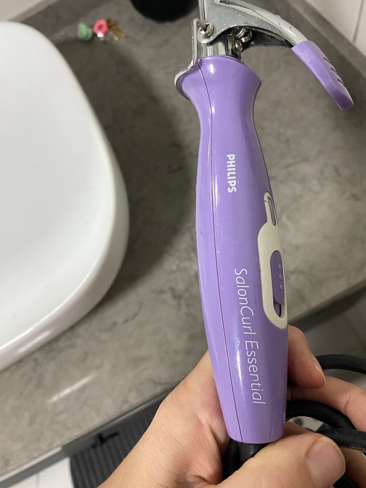 Pastel Mor Saç Maşası philips marka - Görsel 2