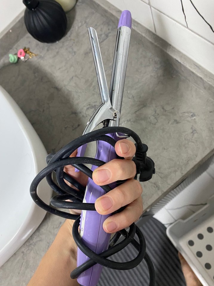 Pastel Mor Saç Maşası philips marka - Görsel 4