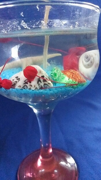 Beden çeşitli Renk Kadeh Bardaklı mum