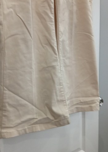 Bej Midi Keten ispanyol Kadın Pantolon - Görsel 3