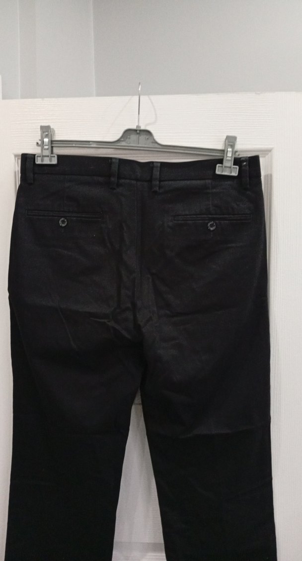 Siyah Erkek Regular Fit Denim Pantolon - Görsel 5