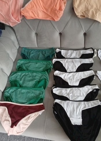 Beyaz Siyah Midi Kadın Atletik İç Çamaşırı - Görsel 10