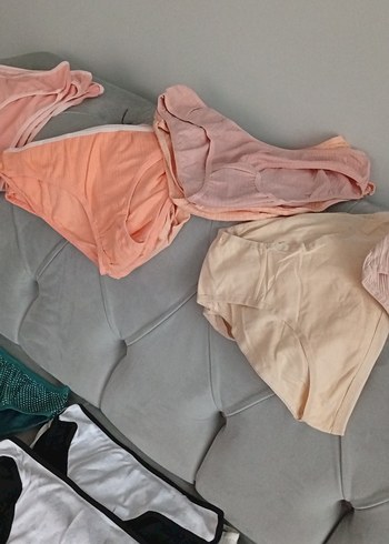 Beyaz Siyah Midi Kadın Atletik İç Çamaşırı - Görsel 7