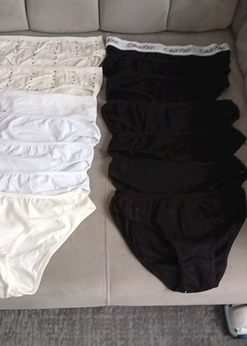 Beyaz Siyah Midi Kadın Atletik İç Çamaşırı - Görsel 9