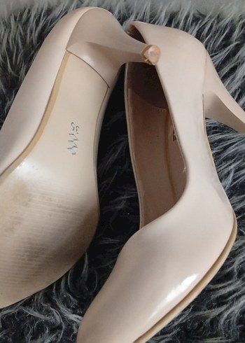 Bej SENGOL Stiletto Topuklu Kadın Ayakkabı - Görsel 3