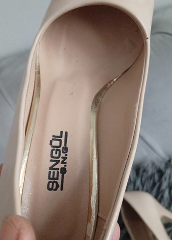 Bej SENGOL Stiletto Topuklu Kadın Ayakkabı - Görsel 6