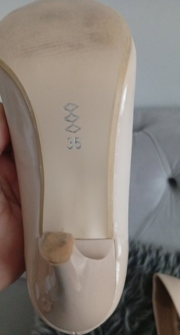 Bej SENGOL Stiletto Topuklu Kadın Ayakkabı - Görsel 5