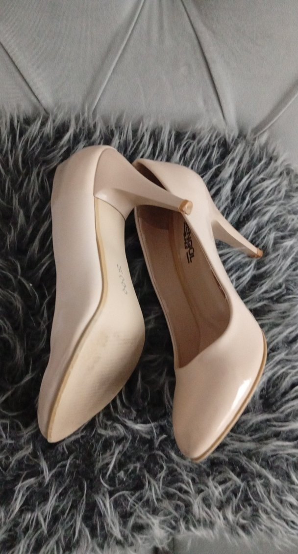 Bej SENGOL Stiletto Topuklu Kadın Ayakkabı - Görsel 4