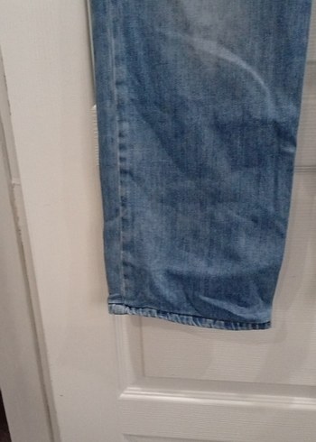 Mavi Rahat Kesim Kadın Kot Pantolon - Görsel 4