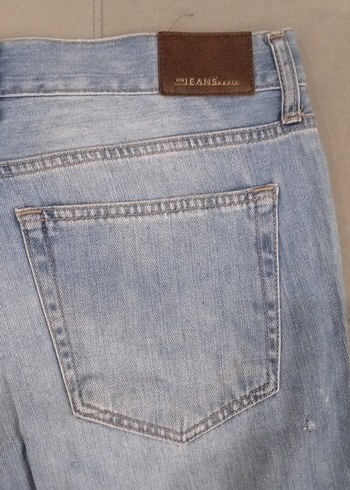 Mavi Rahat Kesim Kadın Kot Pantolon - Görsel 7