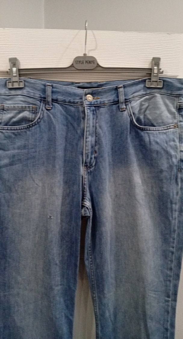 Mavi Rahat Kesim Kadın Kot Pantolon - Görsel 2