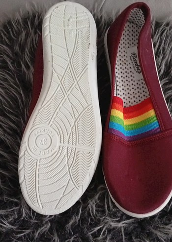 Renkli Lastikli Kadın babet  Ayakkabı - Görsel 2