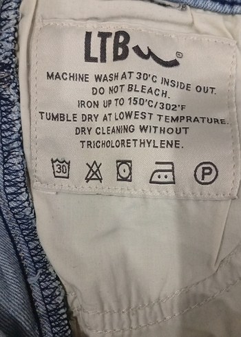 Düğmeli Gri Tonlu Kadın Denim Pantolon - Görsel 9