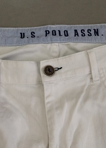 Erkek Beyaz Regular Fit Pamuk Pantolon - Görsel 9