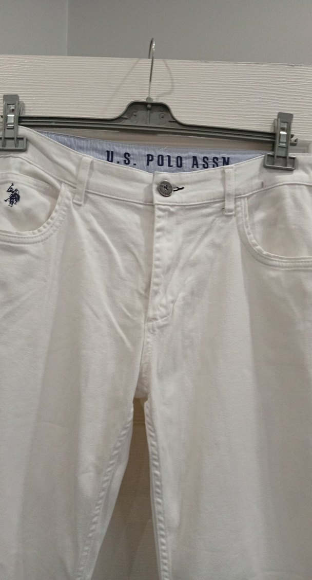 Erkek Beyaz Regular Fit Pamuk Pantolon - Görsel 2