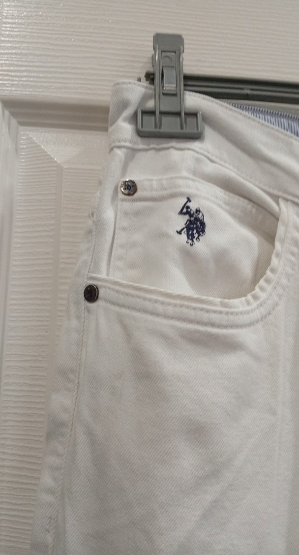 Erkek Beyaz Regular Fit Pamuk Pantolon - Görsel 4