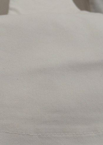 Beyaz Kadın Midi İspanyol Paça Pantolon - Görsel 6