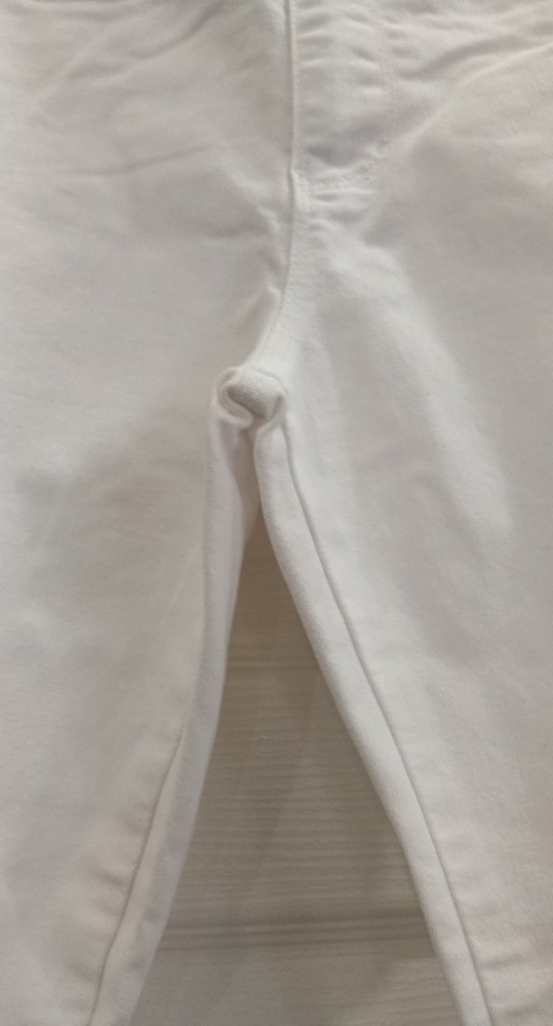 Beyaz Kadın Midi İspanyol Paça Pantolon - Görsel 4