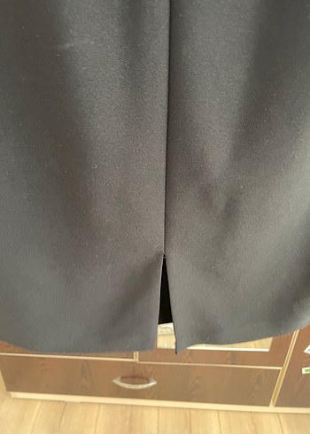 Mavi Pilili Kolsuz elbise - Görsel 4