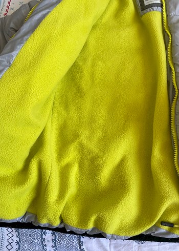 Gri Kapüşonlu erkek çocuk Kışlık Mont - Görsel 5