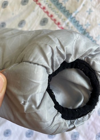 Gri Kapüşonlu erkek çocuk Kışlık Mont - Görsel 4