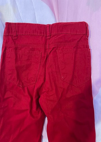Kemerli erkek çocuk Kırmızı pantolon - Görsel 3