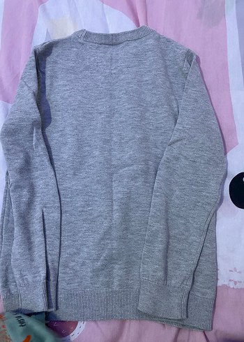 LC Waikiki Gri Erkek Çocuk Triko Kazak - Görsel 3