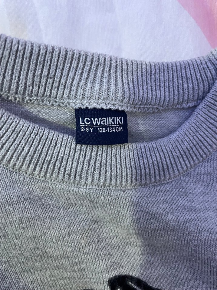 LC Waikiki Gri Erkek Çocuk Triko Kazak - Görsel 2