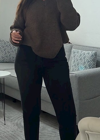 Siyah Kadın Dar Kesim Midi Jean - Görsel 5