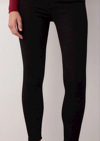 Siyah Kadın Dar Kesim Midi Jean - Görsel 3