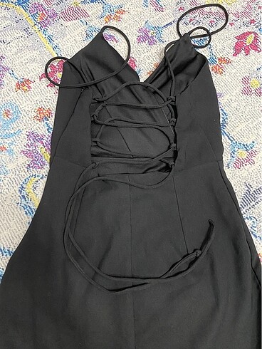 xs Beden Siyah mini elbise