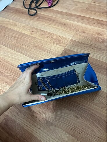 Beden lacivert Renk Clutch / portföy çanta