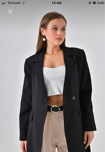Oversize blazer ceket