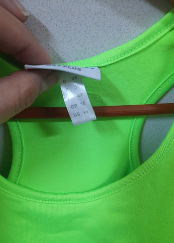 Yeşil Spor Büstiyer Kadın Atlet - Görsel 6