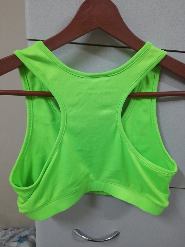 Yeşil Spor Büstiyer Kadın Atlet - Görsel 4