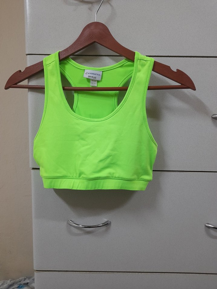 Yeşil Spor Büstiyer Kadın Atlet - Görsel 3