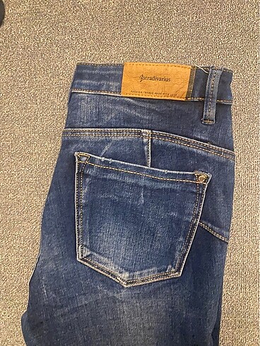34 Beden lacivert Renk Stradivarius Skinny Jean