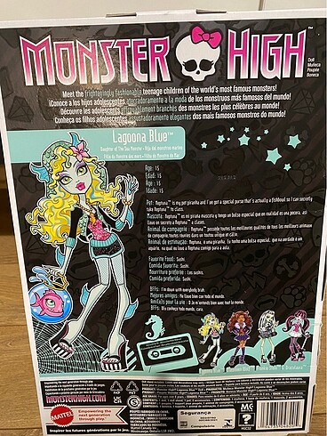 Monster High Monster High Basic Lagoona Blue