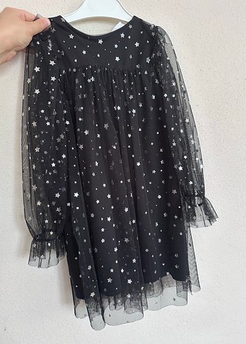 Kız Çocuk Siyah Tül Elbise