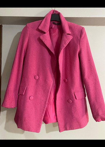Diğer Pembe Mini Kadın Blazer Ceket