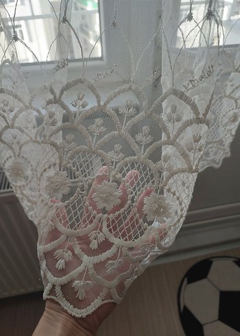 Beyaz Düz Tül Perde - Görsel 2