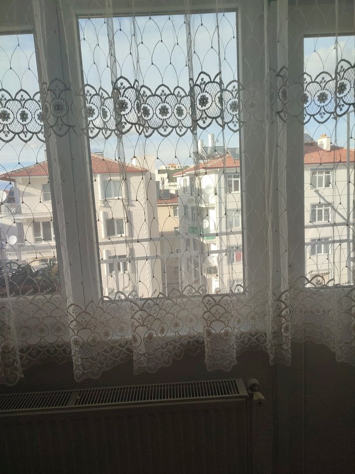 Beyaz Düz Tül Perde - Görsel 5