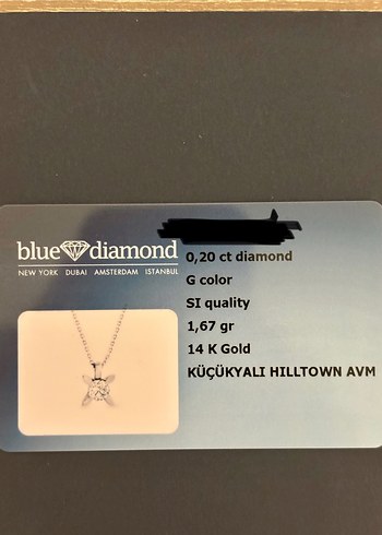 Diğer Tektaş Pırlanta Kolye