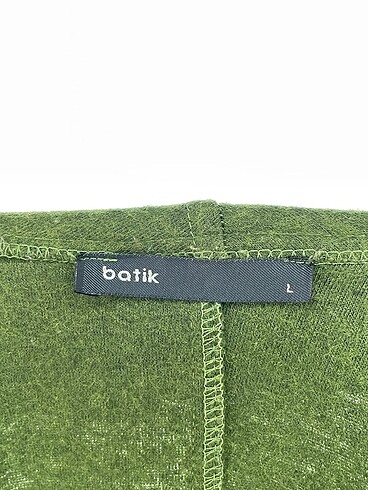 l Beden yeşil Renk Batik Hırka %70 İndirimli.